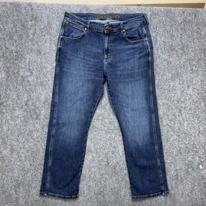 Wrangler Slim Straight Jeans Men's size 34 34x30 western cowboy
